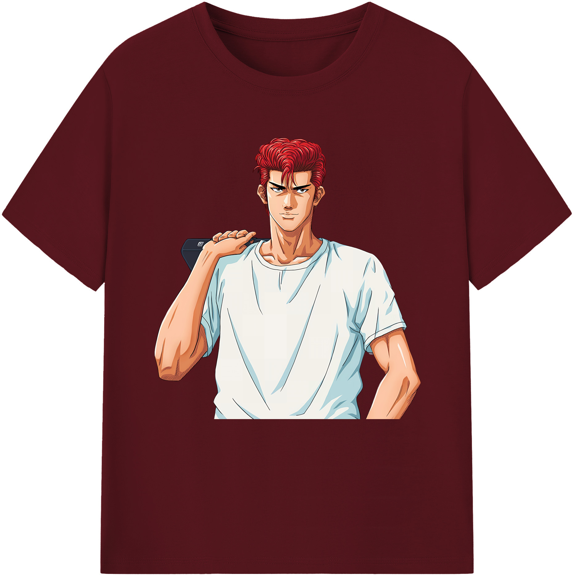 SLAM DUNK／スラムダンク 綿100％半袖Tシャツ（フロントプリント）